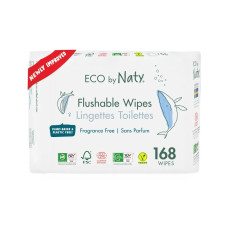 Дитячі вологі серветки торговельної марки “ECO BY NATY”. Змиваючі, 168 шт в упаковці. (3 упаковки 1)